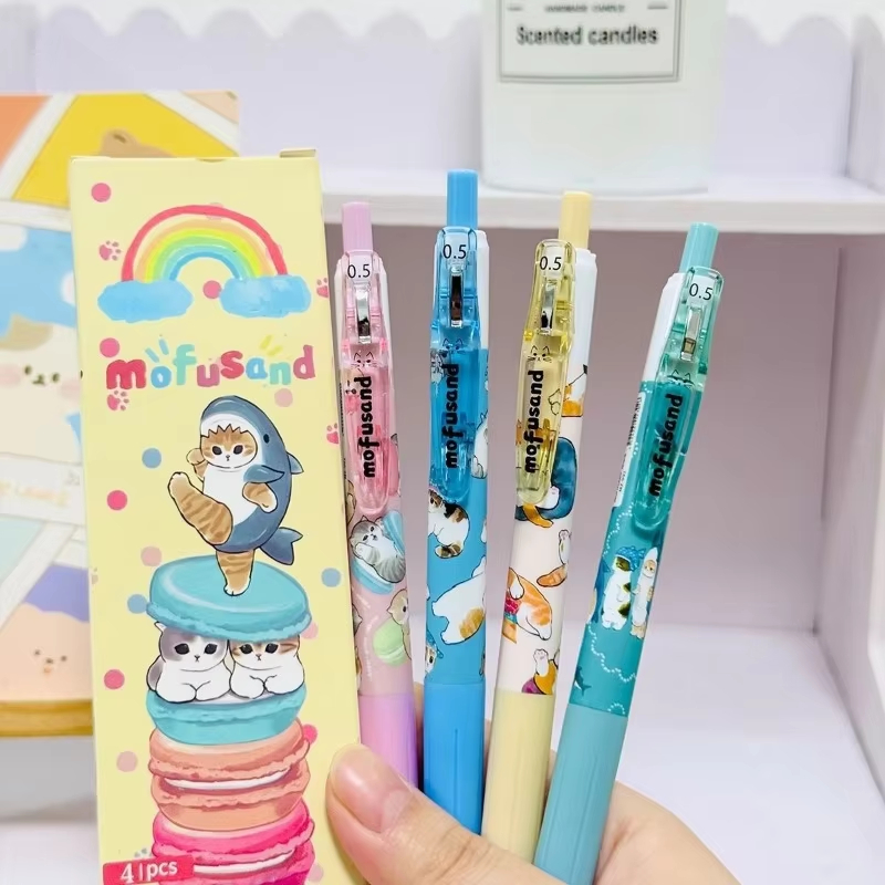 Anime Merchandise Types - 4 pezzi di penne neutre a