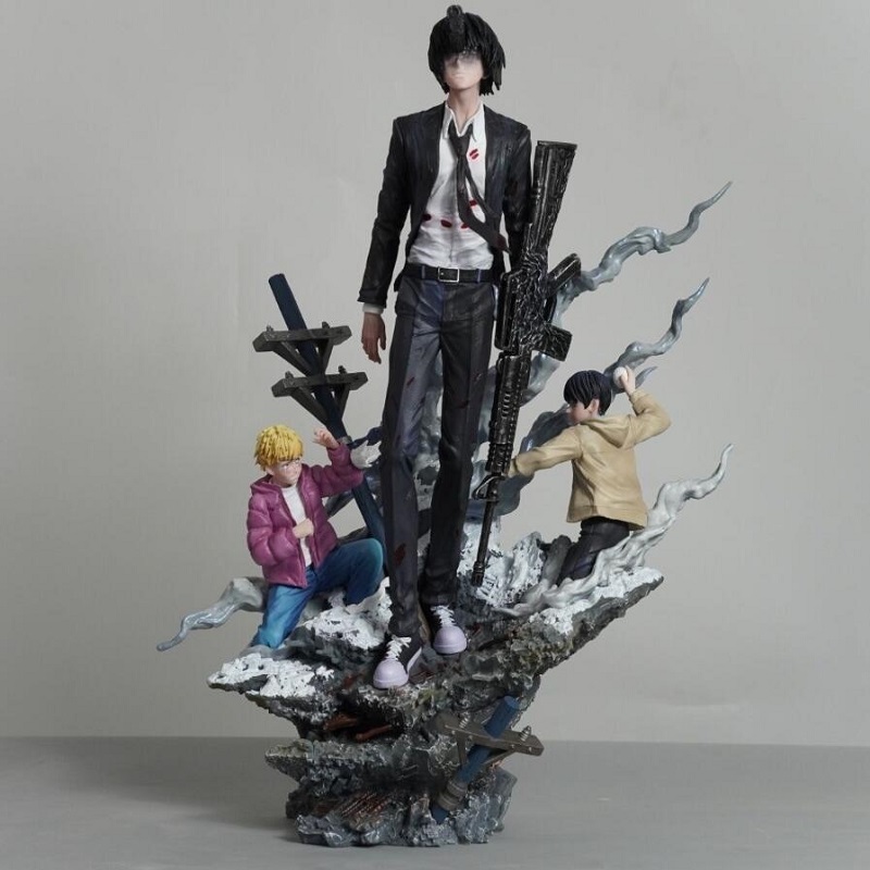 Anime Fan Merchandise - Statua in Resina di Chainsaw Man,