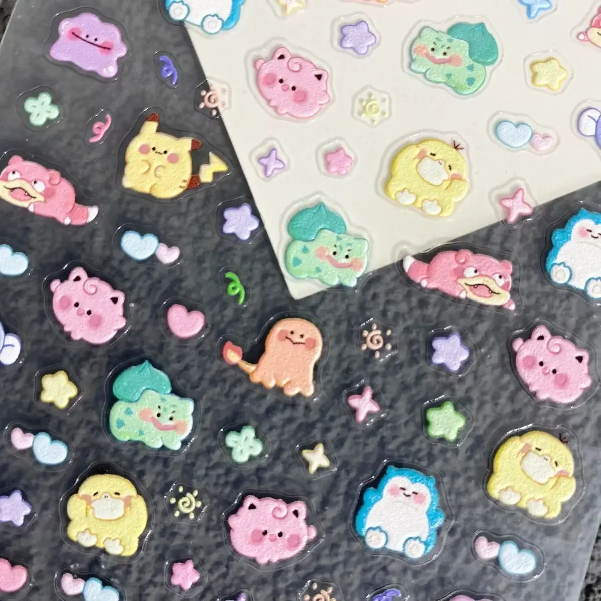 Anime Merchandise Nepal - Adesivi per unghie Pokemon Pikachu 5D,