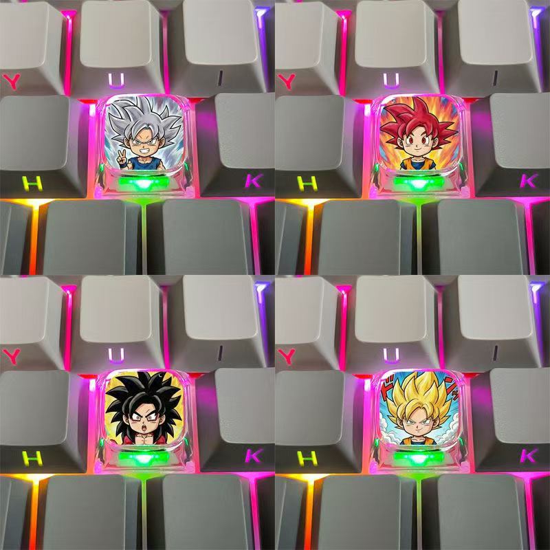 Keycaps Dragon Ball Super Saiy - Anime Merchandise Wholesale recensione e prezzo